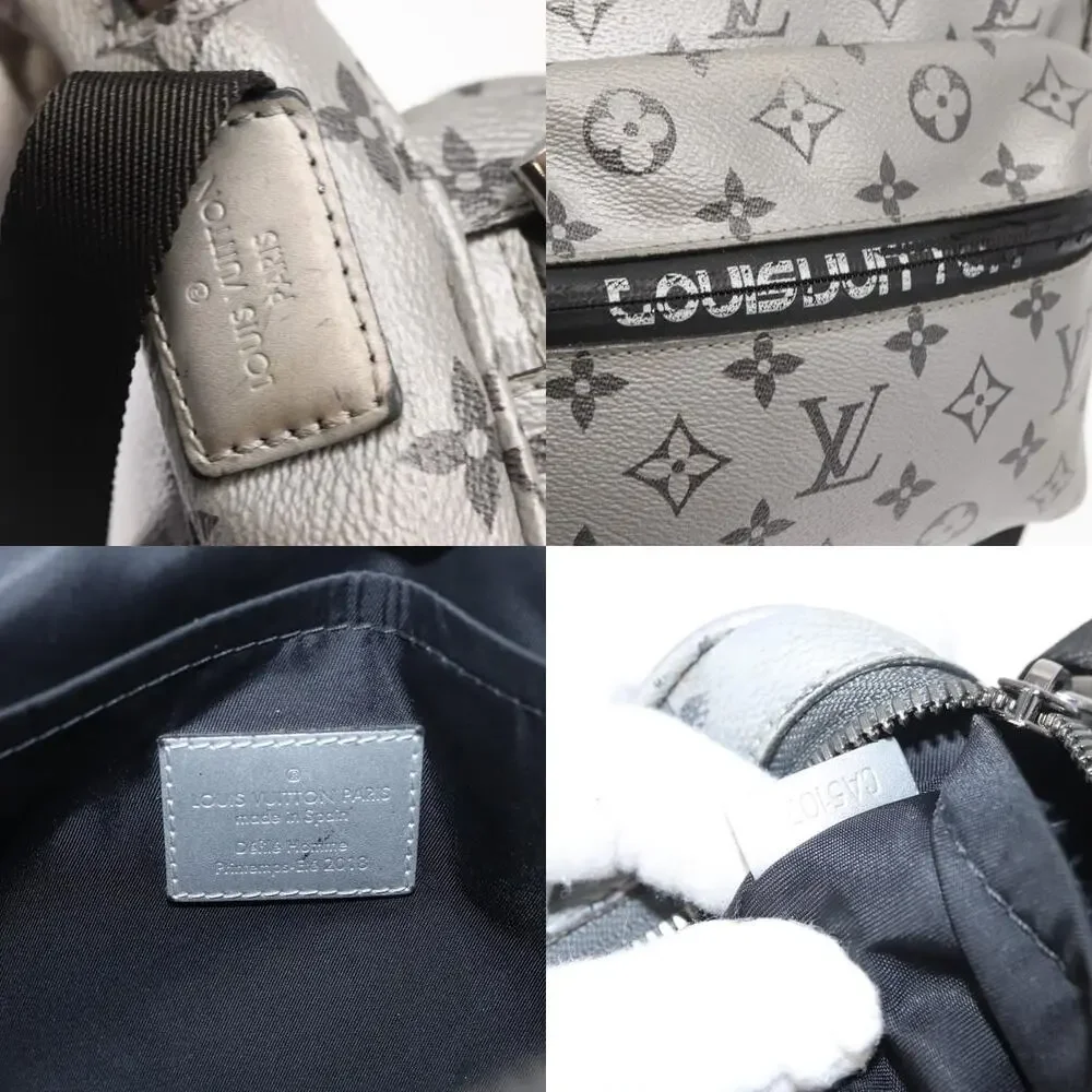 Louis Vuitton Monogram Reflect Messenger PM Shoulder Bag Silver